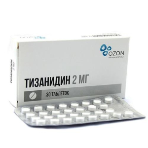Тизанидин таблетки 2мг №30