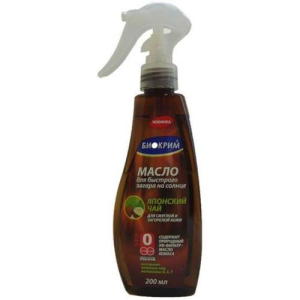 Биокрим масло 200мл д/быстрого загара японский чай