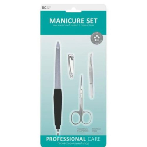 Биси бьюти кэа набор маникюрный (ножницы-пинцет-пилочка-книпсер)