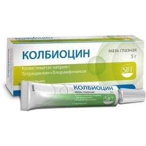 Колбиоцин мазь глазная 5г  Колбиоцин мазь глазная 5г