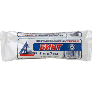 Навтекс бинт стер. 5мх7см и/у