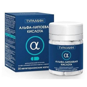 Турамин альфа-липоевая кислота капсулы №30 бад