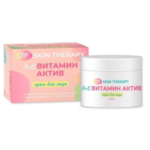 Скин терапи spf а + е витамин актив крем для лица 50мл
