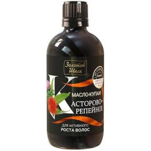 Золотой шелк масло-купаж для волос 100мл касторово-репейное активный рост