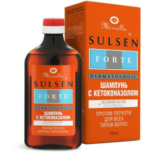 Мирролла сульсен форте шампунь 250мл с кетоконазолом