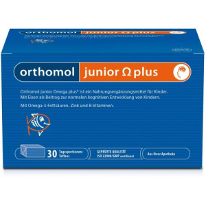 Ортомол джуниор омега плюс ириски жевательные №30 бад