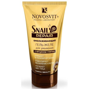 Новосвит снэйл репеа гель-желе для умывания 150мл омолаж муцины улитки