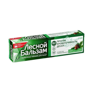 Лесной бальзам зубная паста кора дуба + пихта + отвар трав 50мл. 