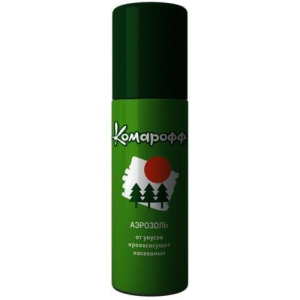 Комарофф аэрозоль 150мл от укусов кровососущих насекомых
