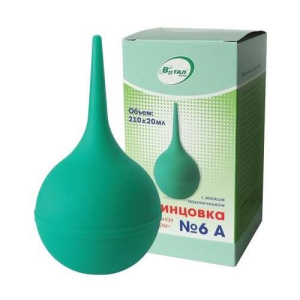 Виталфарм спринцовка 210мл пвх №6а мягк након