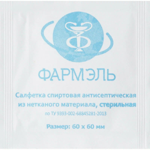 Фармэль салфетка спиртовая №300 30х60мм