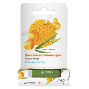 Витатека бальзам для губ 4,2г восстан ромашка + облепиха