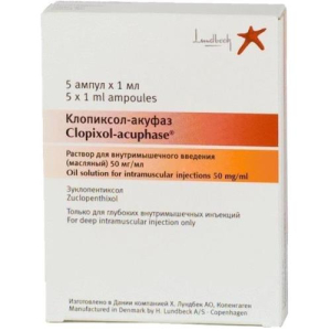 Клопиксол-акуфаз раствор для внутримышечного введения 50мг/мл 1мл №5