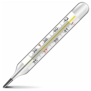 Вукси термометр ртутный в пласт. футляре