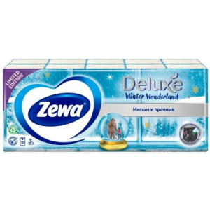 Зева делюкс платочки носовые №10х10 winter wonderland