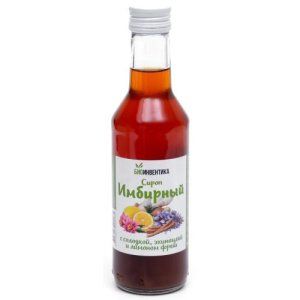 Биоинвентика имбирный сироп 250мл солодка + эхинацея + лимон фреш