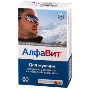 Алфавит для мужчин таблетки №60 витамин.- минеральн. комплекс бад