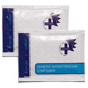 Асептика салфетка спиртовая 30х60 №800