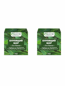 Олеос шар бурлящий для ванн 110г эвкалипт