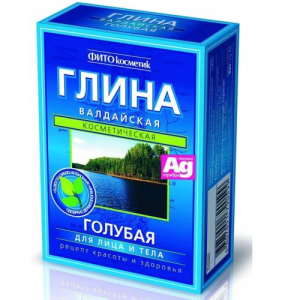 Фитокосметик глина 100г голубая валдайская