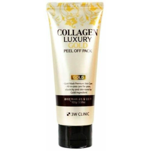 3w клиник коллаген маска-пленка для лица 100мл золотая