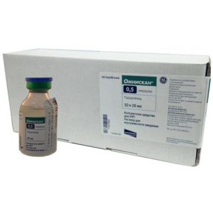 Омнискан раствор для внутривенного введения 0.5ммоль/мл 20мл №10
