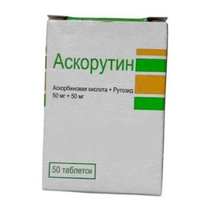 Аскорутин таблетки 50мг + 50мг №50