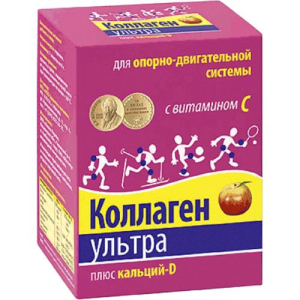 Коллаген ультра + с + кальций + д3 порошок 8г №30 яблоко Коллаген ультра + с + кальций + д3 порошок 8г №30 яблоко