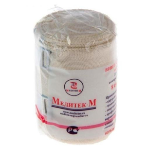 Медитек бинт эласт. вр 8х250см застежка
