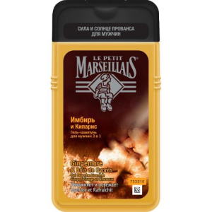 Ля петит марселлиас гель-шампунь 250мл д/мужч. имбирь + кипарис 3в1