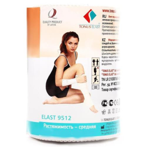 Тонус эласт бинт медицинский эластичный средний растяжимости 3мх12см 
