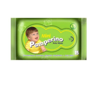 Памперино салфетки влажные для детей №15 мини