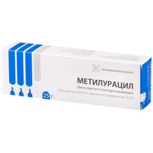 Метилурацил мазь для местного и наружного применения 10% 25г