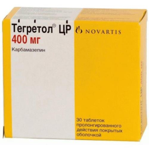 Тегретол цр таблетки пролонгированного действия покрытые оболочкой 400мг №30 