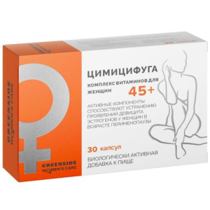 Цимицифуга капсулы 450мг №60 комплекс витаминов д/женщ. 45 +