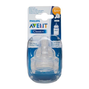 Авент анти-колик соска силиконовая №2 быстр. поток 6мес +  /арт.scf634/27/