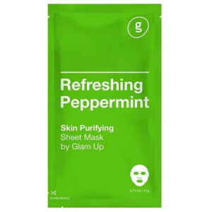 Глам ап маска для лица тканевая 21г с экстр перечной мяты освеж