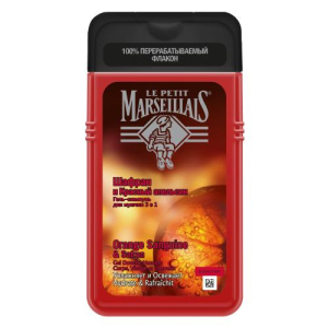 Ля петит марселлиас гель-шампунь 250мл д/мужч. шафран + красн. апельсин 3в1