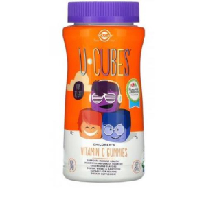 Солгар ю-кьюбс пастилки желейные №90 с витамином с 15 + бад