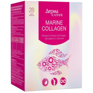Дермаклиник морской коллаген пептиды порошок для приготовления раствора для приема внутрь 1,6г №28 бад