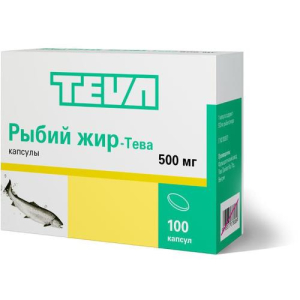 Рыбий жир-тева капсулы №100