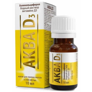Мирролла аква д3 капли для приема внутрь 15000ме/мл 10мл бад