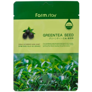 Фармстей маска для лица тканевая 23мл с экстр. семян зеленого чая