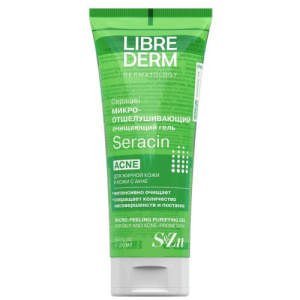 Либридерм серацин гель 200мл микроотшел очищающий для кожи с выраж несовершенством