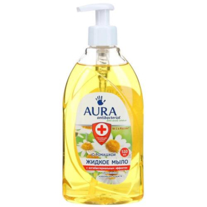 Аура антибактериал мыло жидкое 500мл д/всей семьи ромашка