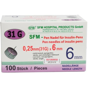Сфм игла для шприц-ручек №100 31g 0,25х6мм