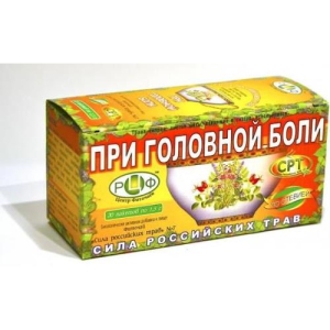Сила российских трав №07 фиточай от головной боли 1,5г. №20 пак. ( + стевия)