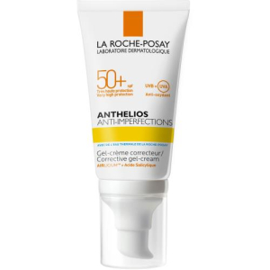 Ля рош-позе антгелиос гель-крем для лица 50мл д/жирн пробл склон к акне кожи spf50 +