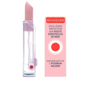 Бельведер бальзам для губ 4г с розовым маслом
