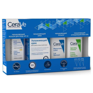 Цераве набор (крем 50 мл + крем-гель 20 мл + лосьон увл 20 мл + лосьон д/лица 3 мл) /vru10127/